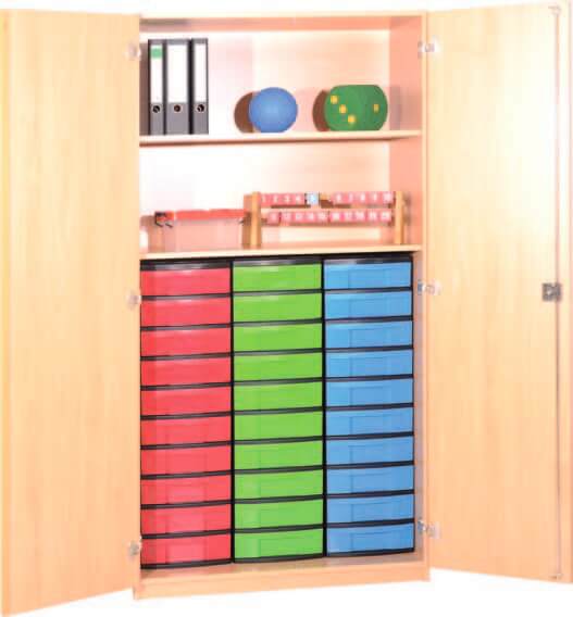 Schrank mit Aufbewahrungsboxen 04 | Bildung einrichten