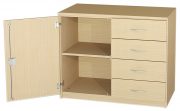 Unterschrank 2OH mit 4 Schubkästen 01